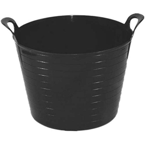 42-Litre-Flexible-Black-Bucket